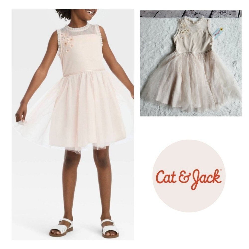 Cat & Jack, Girls' Floral Dress, 3KIDO-X